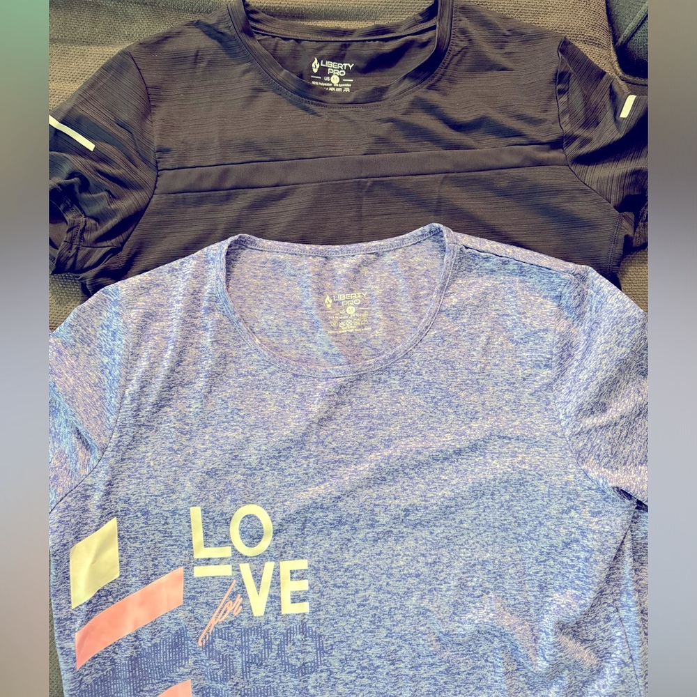 Two new athletic t shirts size M new